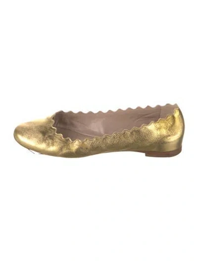 Pre-owned Chloé Leather Flats