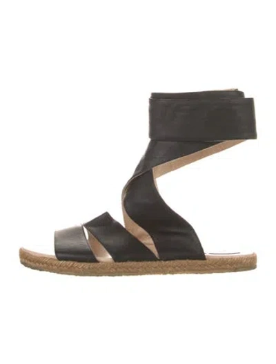 Pre-owned Chloé Leather Gladiator Sandals In Black