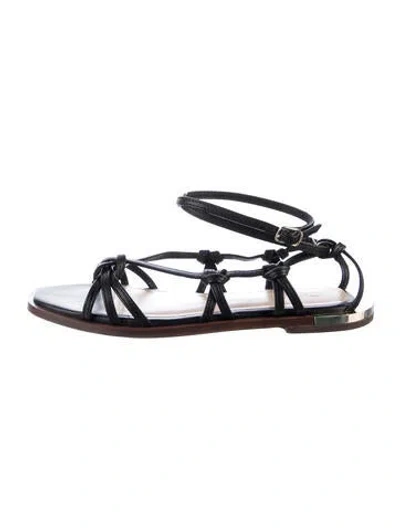 Pre-owned Chloé Leather Gladiator Sandals In Black