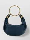 Chloé Tapestry Blue Leather Bracelet Handbag