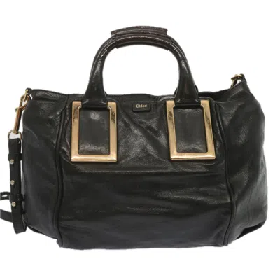 Pre-owned Chloé Leather Handbag () In Black