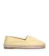 Chloé Isla Logo Embroidered Espadrilles In Yellow