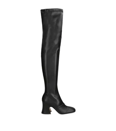 Chloé Leather Janis Over-the-knee Boots 85 In Black