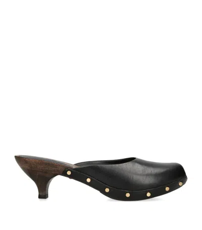 Chloé Judith Kitten Heel Clog In Black
