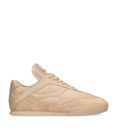 CHLOÉ LEATHER KICK LOW-TOP SNEAKERS