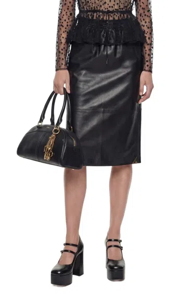 Chloé Leather Knee-length Pencil Skirt In Black