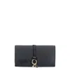 Chloé Chloe Leather Knot Continental Wallet In Black