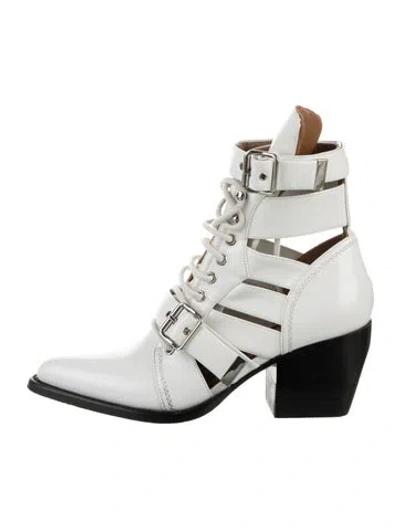 Pre-owned Chloé Leather Lace-up Boots In Multi