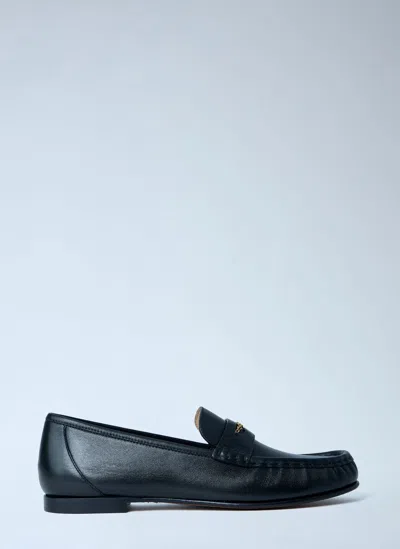 Chloé Women Leather Loafers In Black