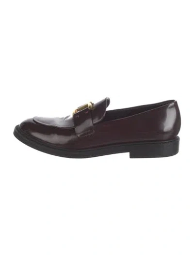 Pre-owned Chloé Leather Loafers In Brown