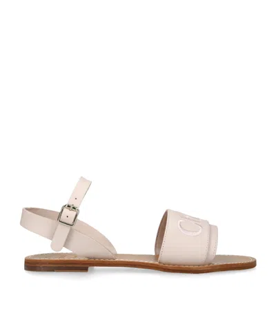 Chloé Leather Sandals In Pink