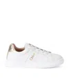Chloé Leather Logo Sneakers In White