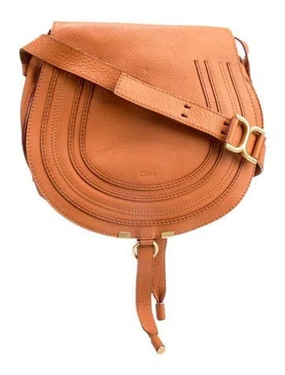 Pre-owned Chloé Leather Marcie Crossbody In Brown