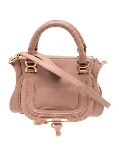 Pre-owned Chloé Leather Marcie Crossbody In Brown