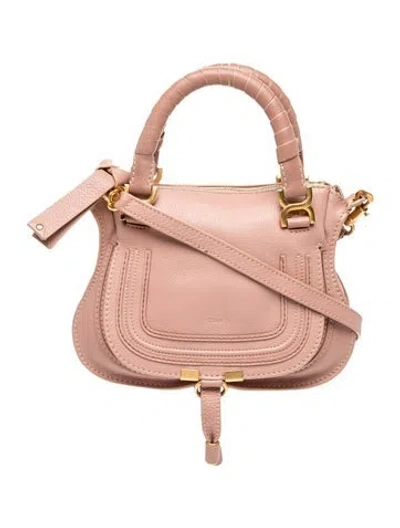 Pre-owned Chloé Leather Marcie Crossbody Small In Brown