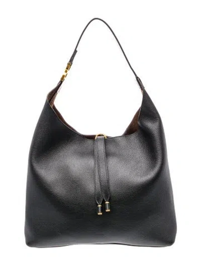 Pre-owned Chloé Leather Marcie Hobo 2024 In Black