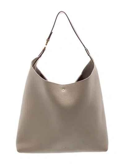 Pre-owned Chloé Leather Marcie Hobo Bag Medium In Neutrals
