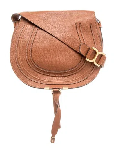 Pre-owned Chloé Leather Marcie Hobo In Brown