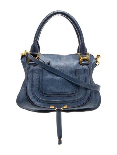 Pre-owned Chloé Leather Marcie Shoulder Bag In Multi