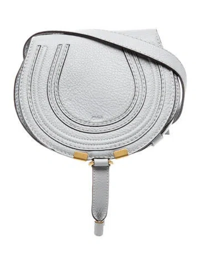 Pre-owned Chloé Leather Marcie Small In Blue