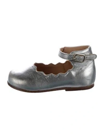 Pre-owned Chloé Babies' Leather Mary Jane Flats
