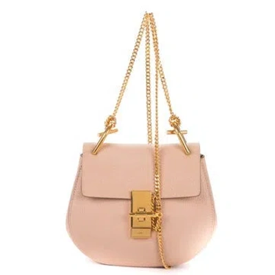 Pre-owned Chloé Leather Mini Drew In Pink