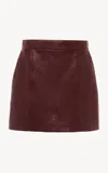 Chloé Leather Mini Skirt In Black