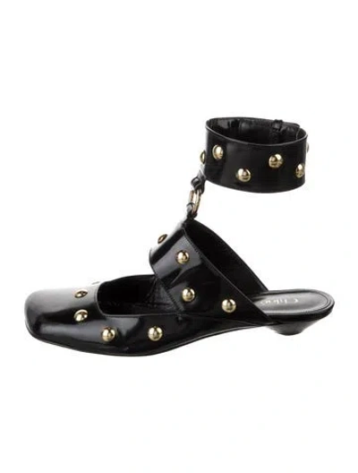 Pre-owned Chloé Leather Mules In Black