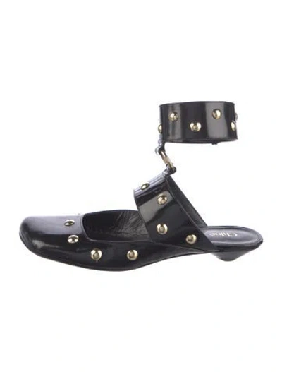 Pre-owned Chloé Leather Mules In Black