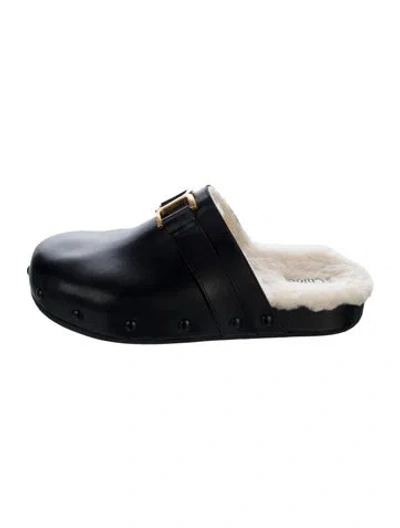 Pre-owned Chloé Leather Mules In Black