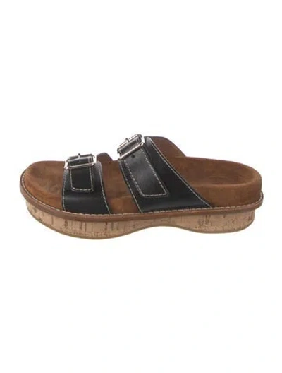 Pre-owned Chloé Leather Mules In Black