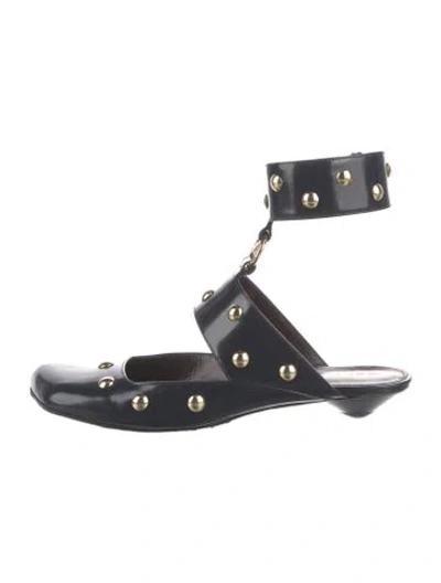 Pre-owned Chloé Leather Mules In Blue