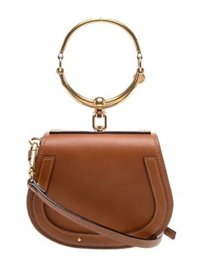 Pre-owned Chloé Leather Nile In Brown