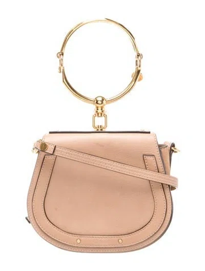 Pre-owned Chloé Leather Nile Small In Pink