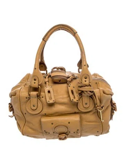 Pre-owned Chloé Leather Paddington Satchel Bag In Brown