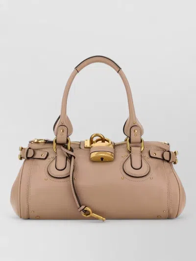 CHLOÉ LEATHER PADDINGTON SHOULDER BAG PADLOCK BUCKLE