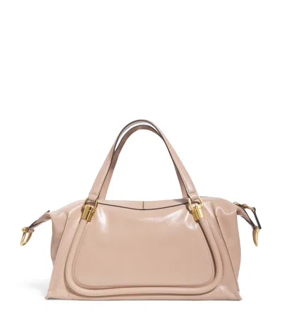CHLOÉ LEATHER PARATY 24 SHOULDER BAG