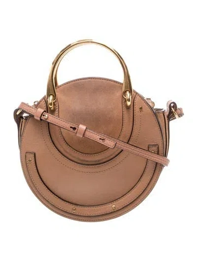 Pre-owned Chloé Leather Pixie Bag In Neutral