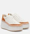 Chloé Women Nama Wedge Sneakers In White