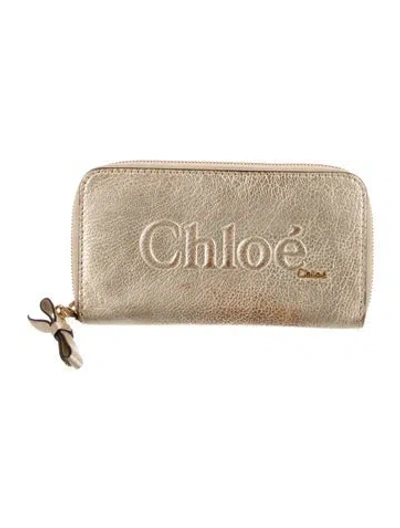 Pre-owned Chloé Leather Printed Wallet
