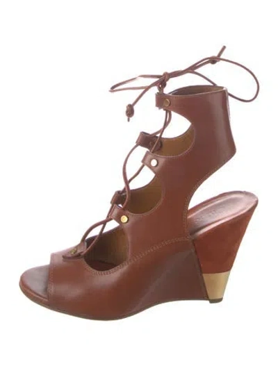 Pre-owned Chloé Leather Pumps In Brown