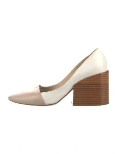 Pre-owned Chloé Leather Pumps In White