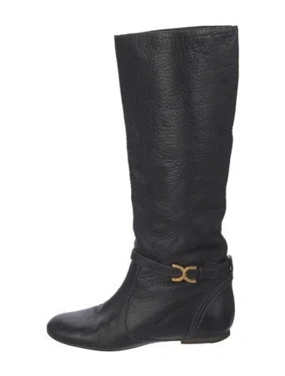 Pre-owned Chloé Leather Riding Boots In Multi