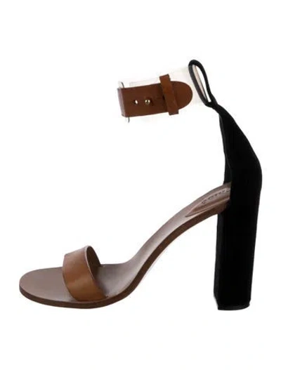 Pre-owned Chloé Leather Sandals In Black