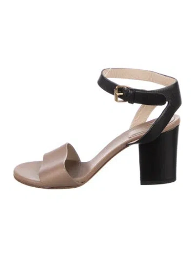 Pre-owned Chloé Leather Sandals In Black
