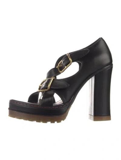 Pre-owned Chloé Leather Sandals In Black