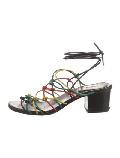Pre-owned Chloé Leather Sandals In Black
