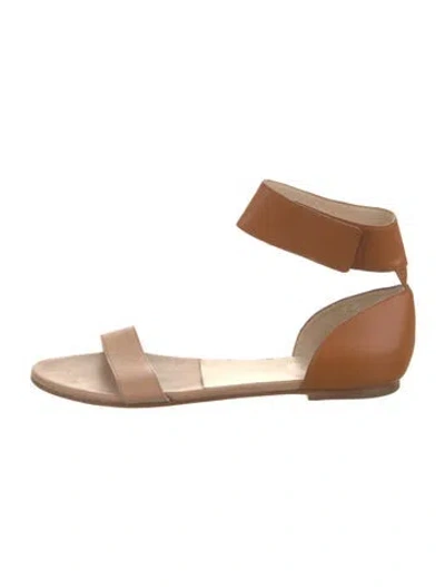 Pre-owned Chloé Leather Sandals In Brown