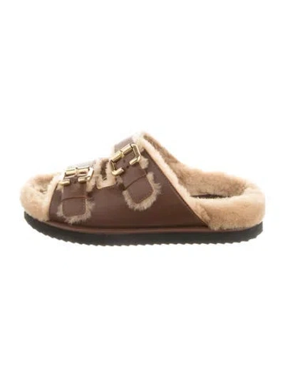 Pre-owned Chloé Leather Sandals In Brown