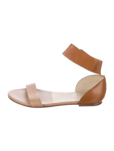 Pre-owned Chloé Leather Sandals In Brown